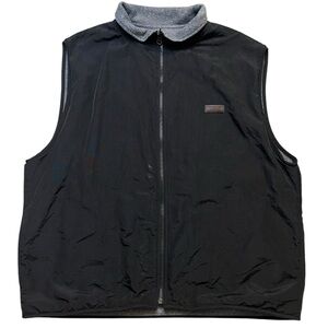 Timberline Colorado Vest Mens XL Reversible Black, Gray fleece With Pockets